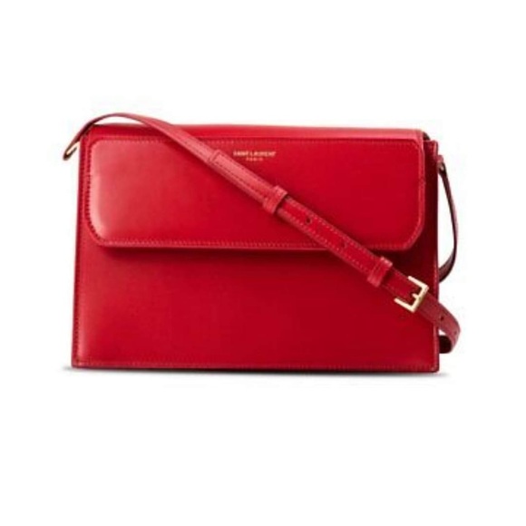 Yves Saint Laurent Bags Ysl Red Crossbody Bag Authentic Poshmark